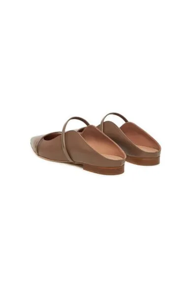 Slapi dama - MAUREEN FLAT 328 - Piele naturala - Maro