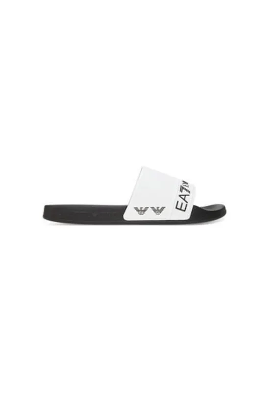 Slapi barbati Emporio Armani - 7X000110 AF15128 - Sintetic - Alb - Alb