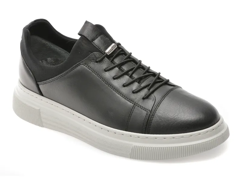 Pantofi negri, BS3810, din piele naturala