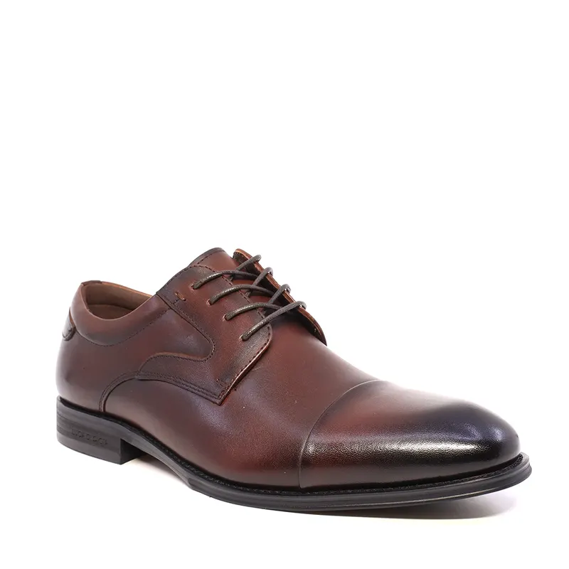 Pantofi derby bărbați Luca di Gioia maro din piele naturală 2930bp55107m — imaginea 2
