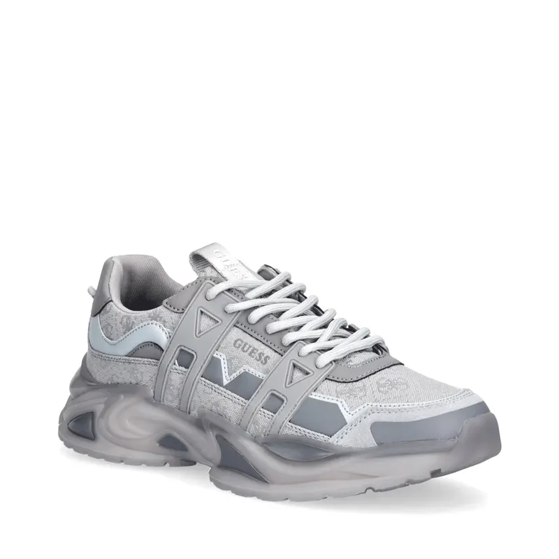 Sneakers bărbați Guess Bellu gri 921BPFMJELUFAL12GR — imaginea 2