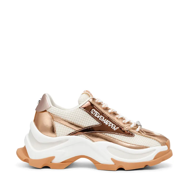 Sneakers femei Steve Madden Zoomz rose gold din material sintetic și textil 1469DPZOOMZRA