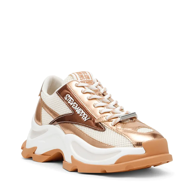 Sneakers femei Steve Madden Zoomz rose gold din material sintetic și textil 1469DPZOOMZRA — imaginea 2