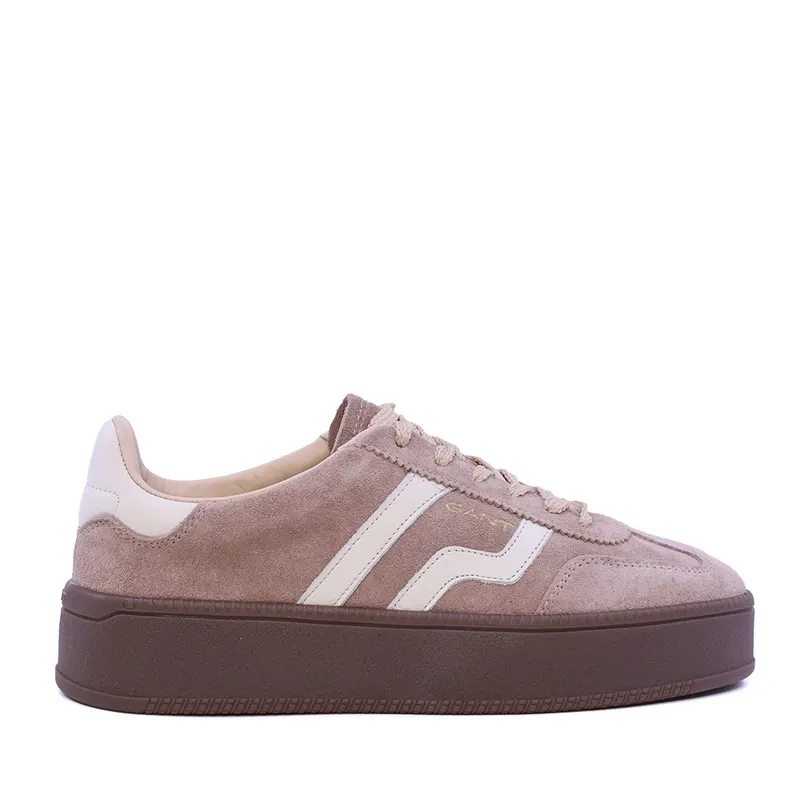 Sneakers femei Gant linia Cuzmani bej din piele întoarsă 1742DP533352VTA