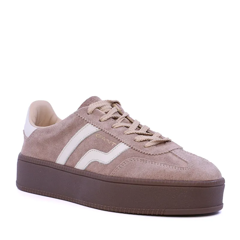 Sneakers femei Gant linia Cuzmani bej din piele întoarsă 1742DP533352VTA — imaginea 2