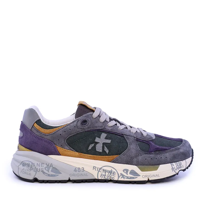 Sneakers bărbați Premiata Mase multicolor din piele și textil 1692BP8422MU