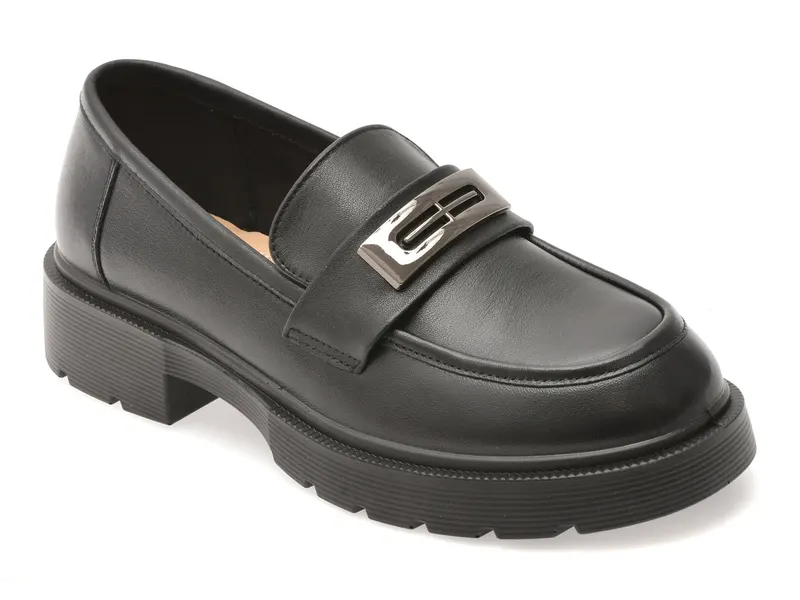Mocasini GRYXX negri, 8987, din piele naturala
