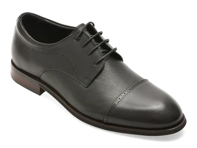 Pantofi eleganti EPICA negri, RT112A, din piele naturala