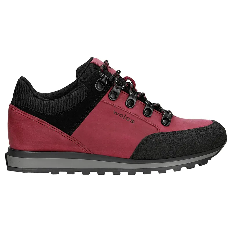 Pantofi de drumeție damă roz-negru, model jos