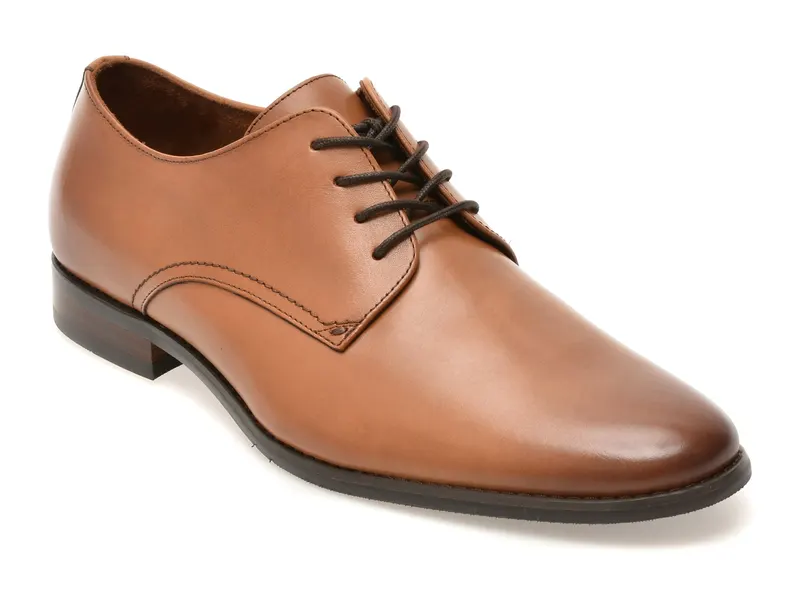 Pantofi eleganti maro, KHAL 220, din piele naturala