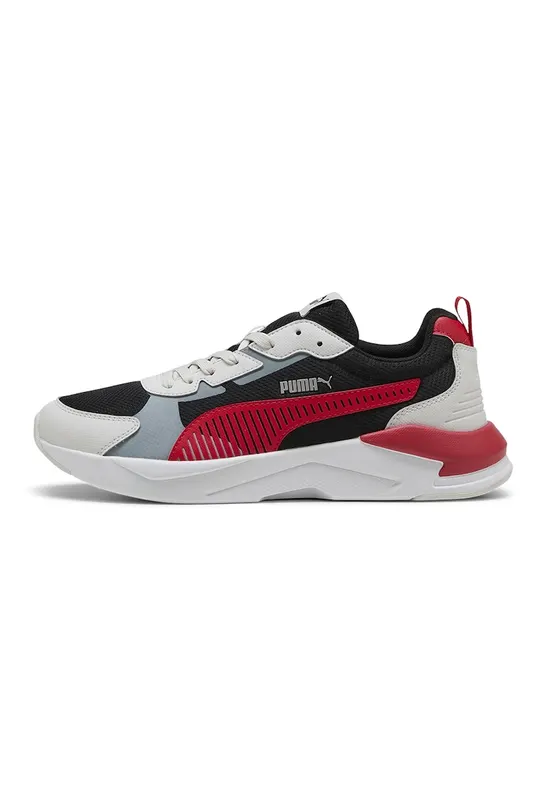 Pantofi sport X-Ray 3 de plasa cu garnituri de piele ecologica - Rosu/Negru