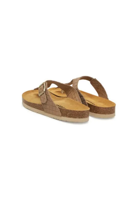 Papuci flip-flop dama Dr Brinkmann - 700687-21 - Piele naturala - Maro - Maro