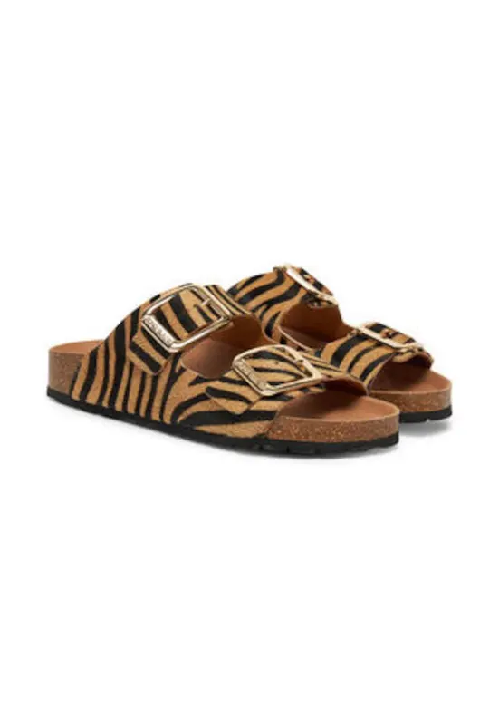 Papuci Grunland multicolor piele naturala - Multicolor