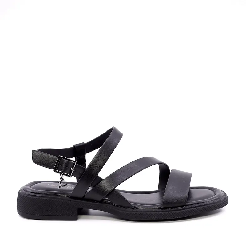 Sandale femei Luca di Gioia negre din piele 1299DS7231N