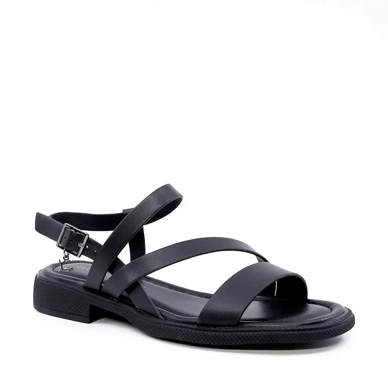 Sandale femei Luca di Gioia negre din piele 1299DS7231N — imaginea 2
