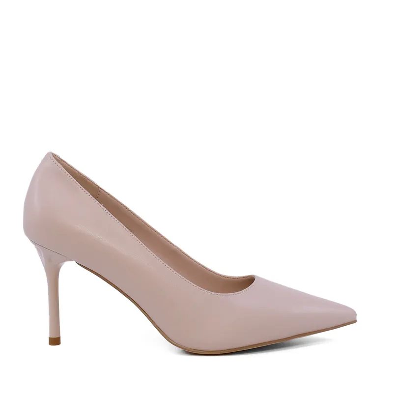 Pantofi stiletto femei Luca di Gioia bej din piele 1261DP8671BE