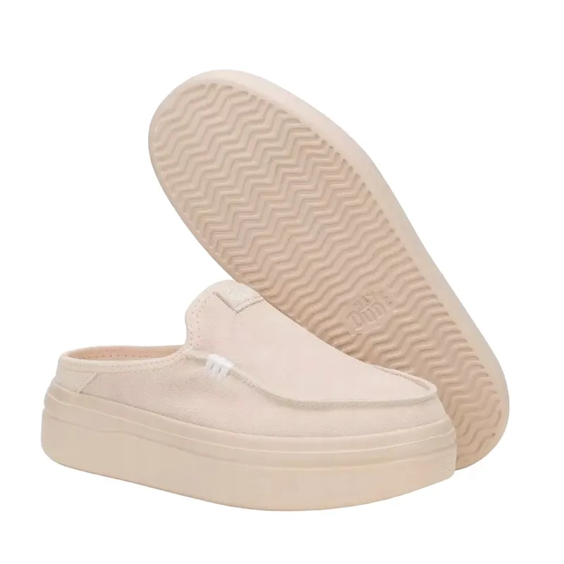 Saboți femei HeyDude Austin Lift Classic roz din piele întoarsă 3091DST41272VRO — imaginea 2