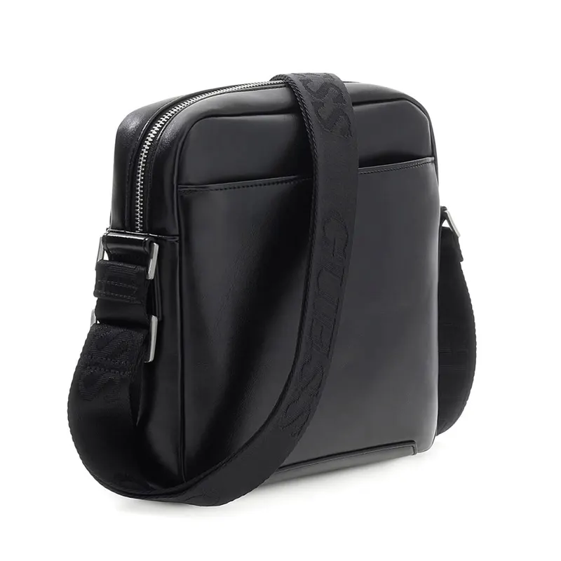 Geantă crossbody bărbați Guess Torino neagră cu logo 921BGEAHMTOCSP6159N — imaginea 2