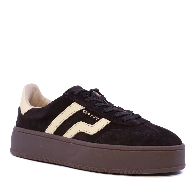 Sneakers femei Gant linia Cuzmani maro din piele întoarsă 1742DP533352VM — imaginea 2