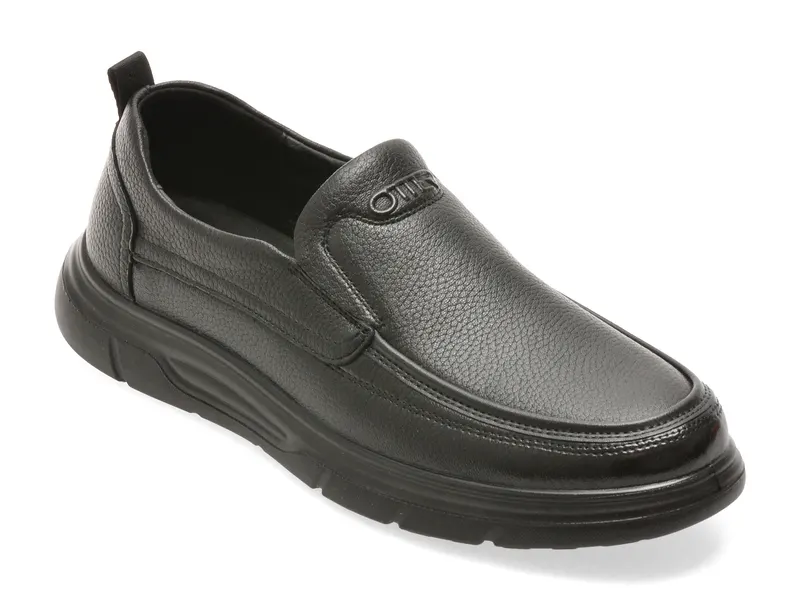 Mocasini negri, 1959, din piele naturala