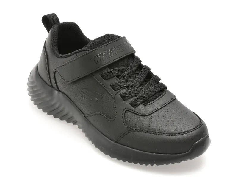 Pantofi sport SKECHERS negri, BOUNDER, din piele ecologica