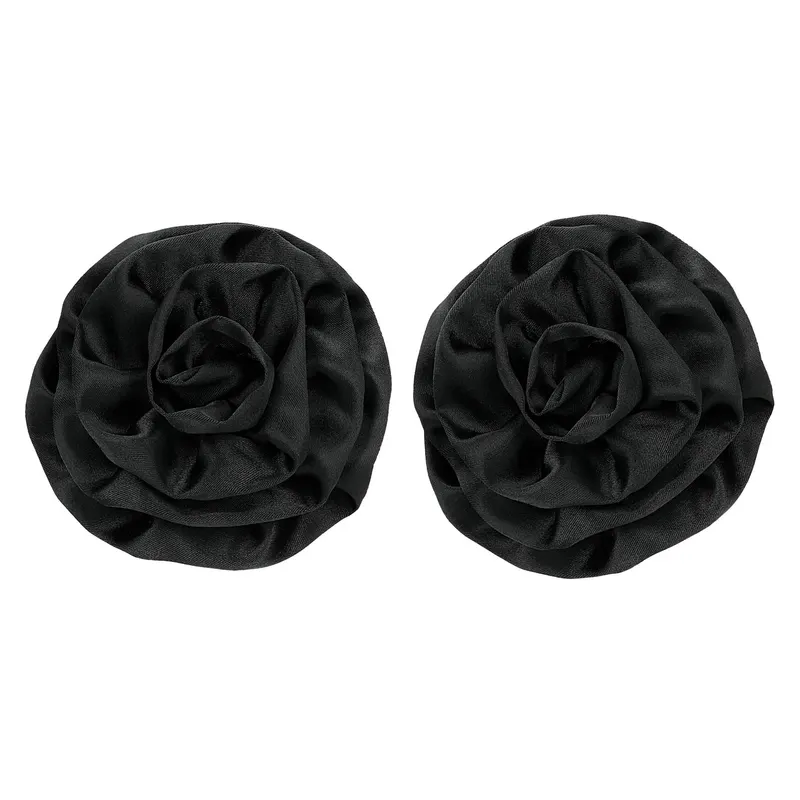 Trandafir negru - accesoriu detașabil pentru pantofi