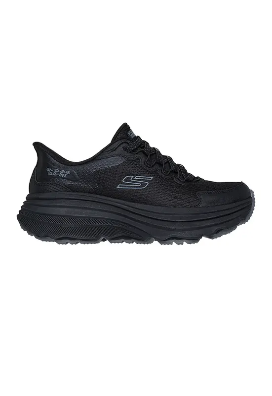 Pantofi slip-ins cu garnituri din piele ecologica pentru alergare Zirrus - Negru