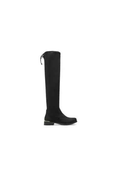 Cizme peste genunchi dama 13298229 - Textil - Negru