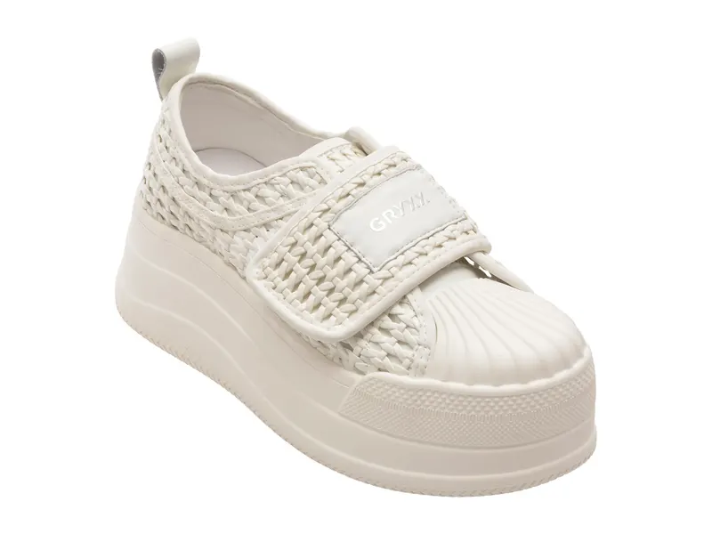 Pantofi sport albi, 6771, din piele ecologica
