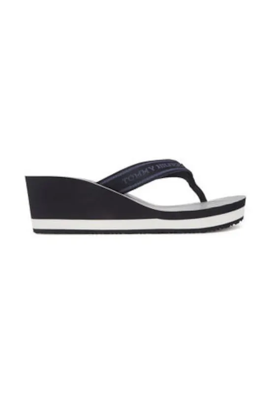 Slapi dama - textil - alb/negru