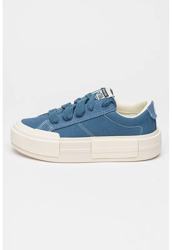 Pantofi sport flatform de panza Cruise - Albastru prafuit