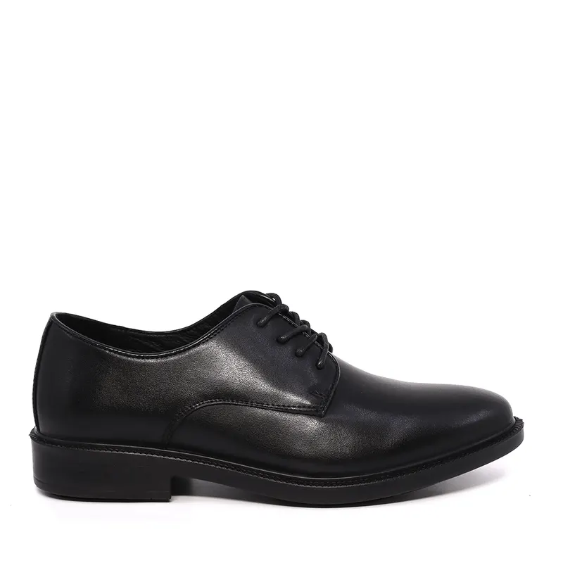 Pantofi derby băieți negri din piele 2020MP3512N