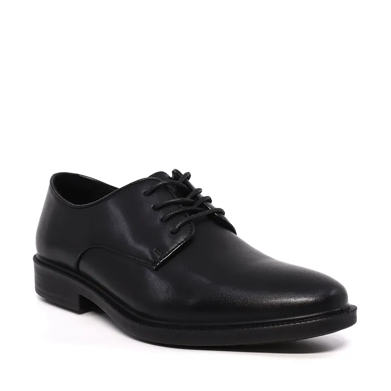 Pantofi derby băieți negri din piele 2020MP3512N — imaginea 2
