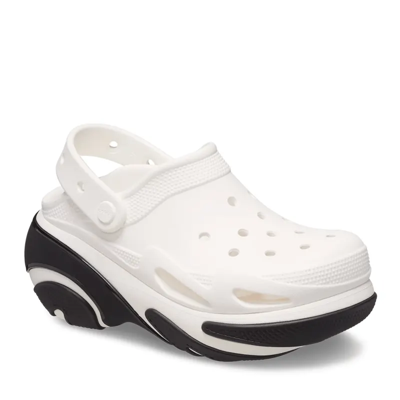 Saboți femei CROCS Bubble Crush Clog albi 3909DSL210061A — imaginea 2