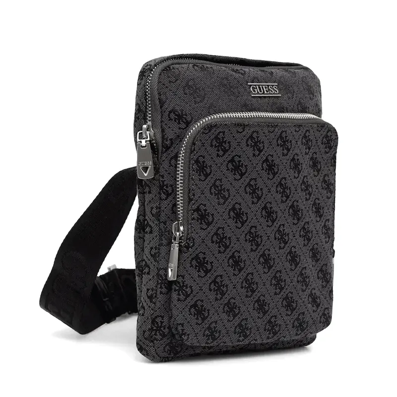 Geantă crossbody bărbați Guess Boston neagră cu logo 921BGEAHMBOSTP6123N — imaginea 2