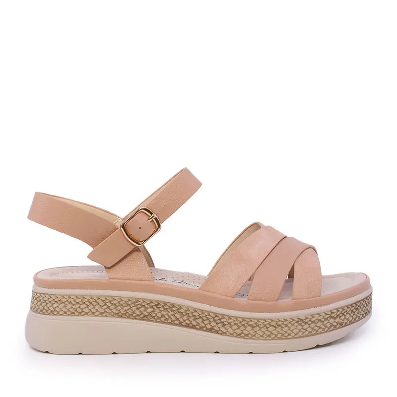 Sandale femei Solo Donna roz cu elemente deco 1161DS2910RO