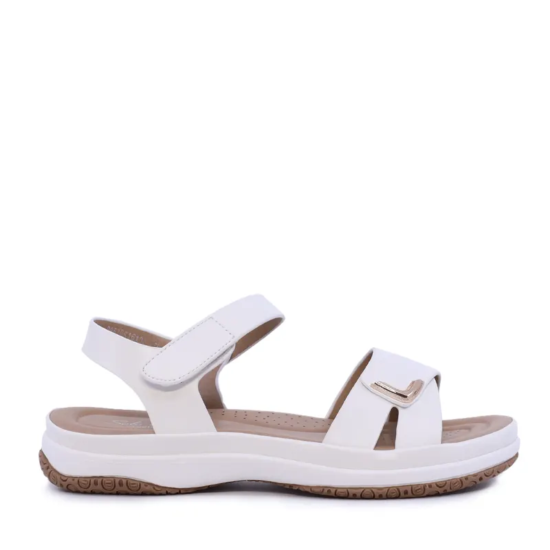 Sandale femei Solo Donna albe 2851DS1613A