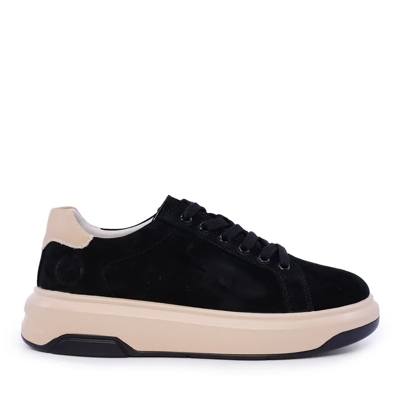 Sneakers femei negri din piele 1992dp5684vn