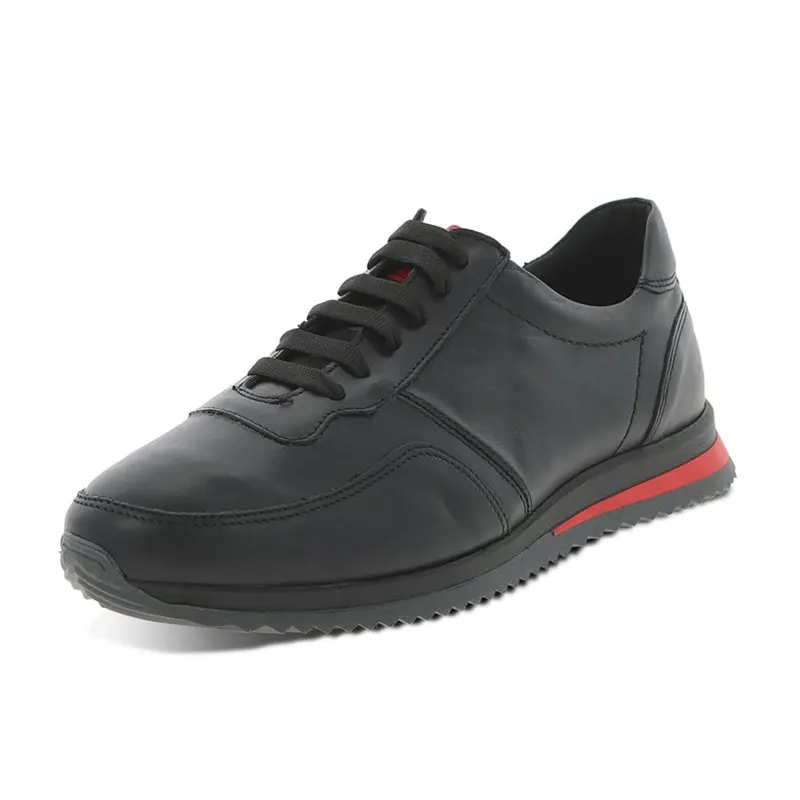 Pantofi Piele Naturala PAS Negru, Box