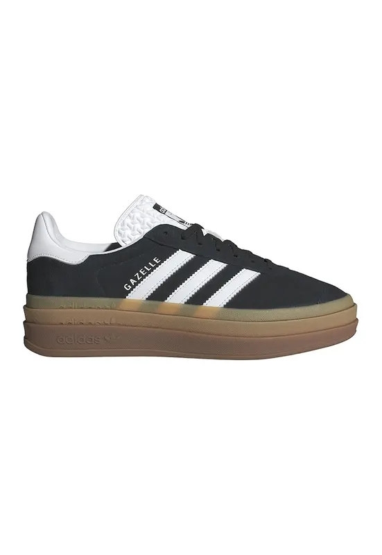 Pantofi sport din piele intoarsa Gazelle Bold - Alb/Negru
