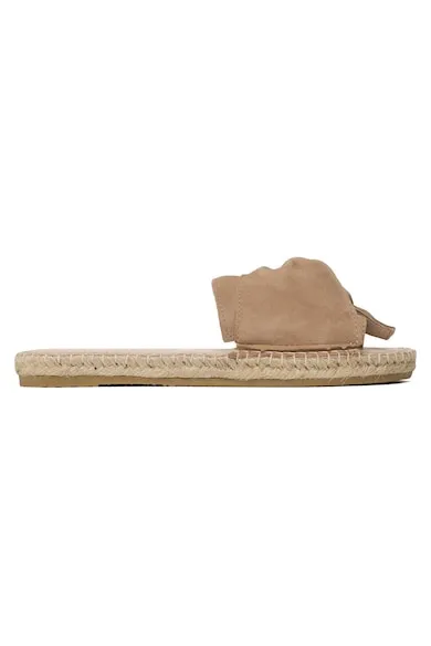Espadrile dama SANDALS WITH KNOT W 1.9 - Piele naturala - Bej