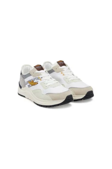 Pantofi sport barbati - 251SC286CT3543 - Piele naturala - 46 EU - Alb/Gri - Alb/Gri