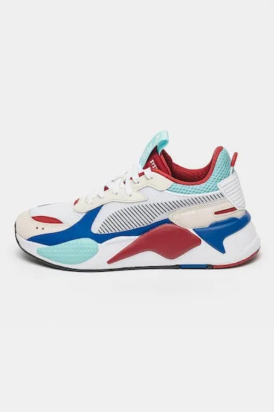 Pantofi sport unisex cu model colorblock RS-X Toys - Alb/Visiniu/Albastru