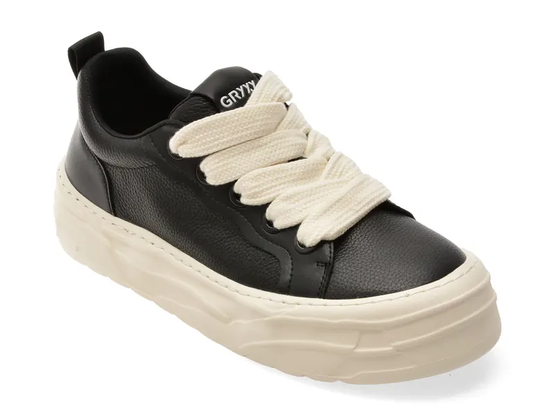 Pantofi sport negri, 59990, din piele naturala