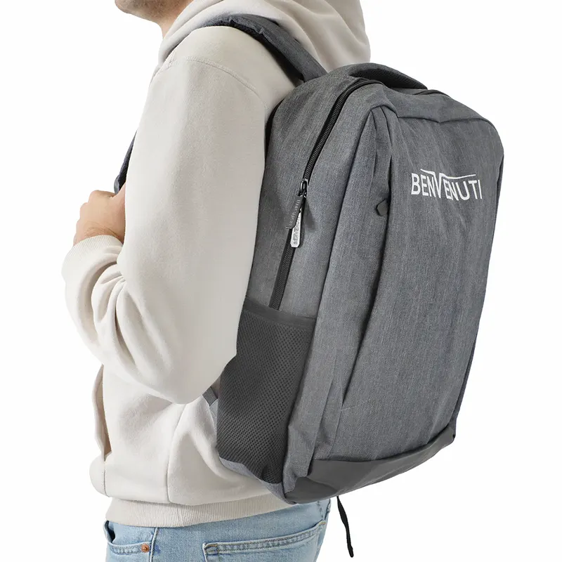 Rucsac gri cu logo brodat 248rucson210066gr — imaginea 2