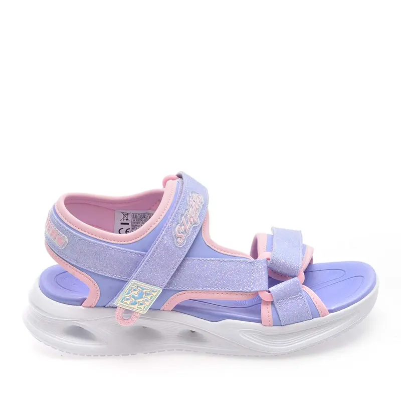 Sandale cu luminițe fete Skechers lila 1969FS303024LI
