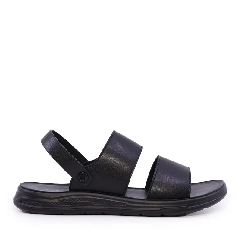 Sandale bărbați negre din piele 3859BS615N