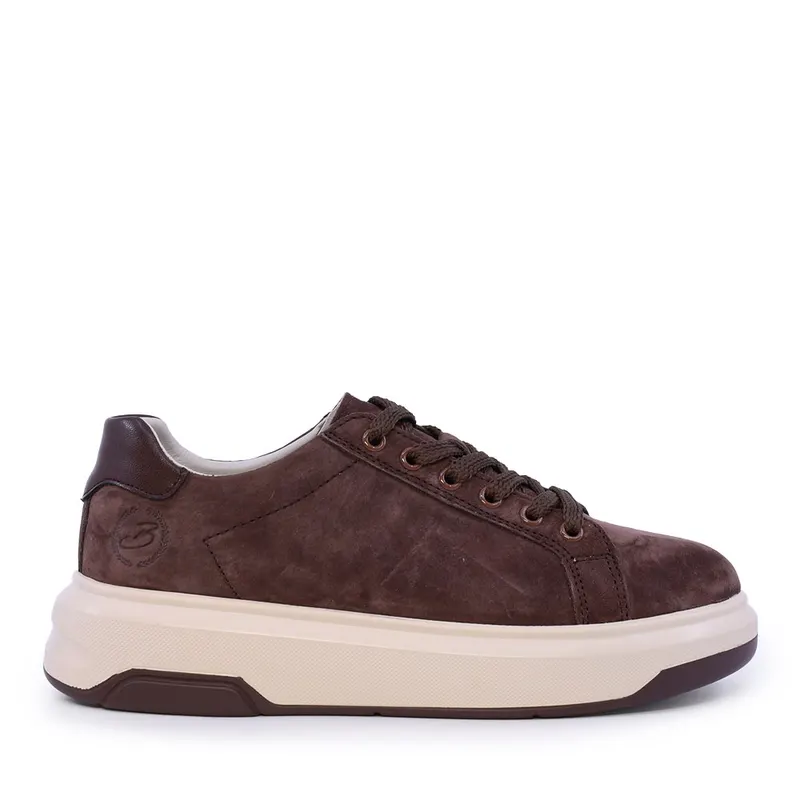 Sneakers femei maro din piele 1992DP5684VM