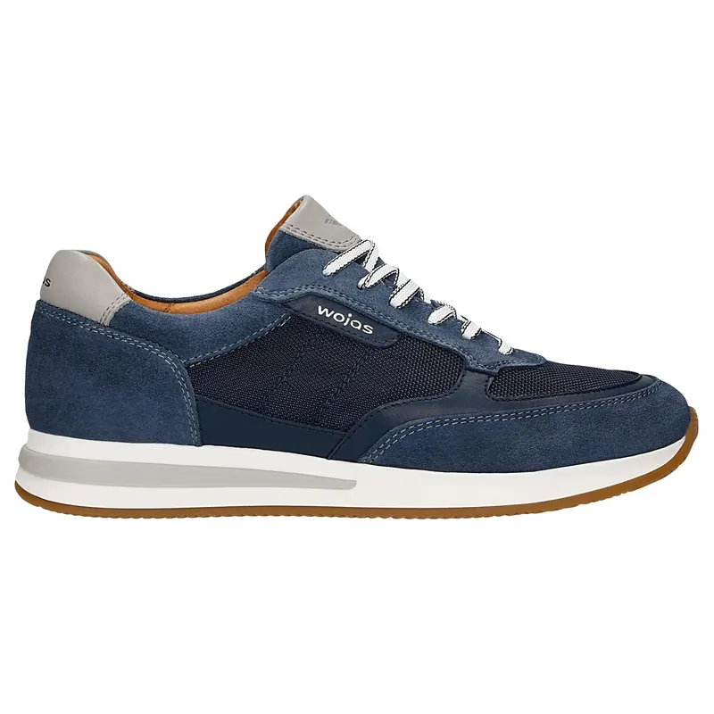Sneakers bărbați bleumarin cu inserții gri