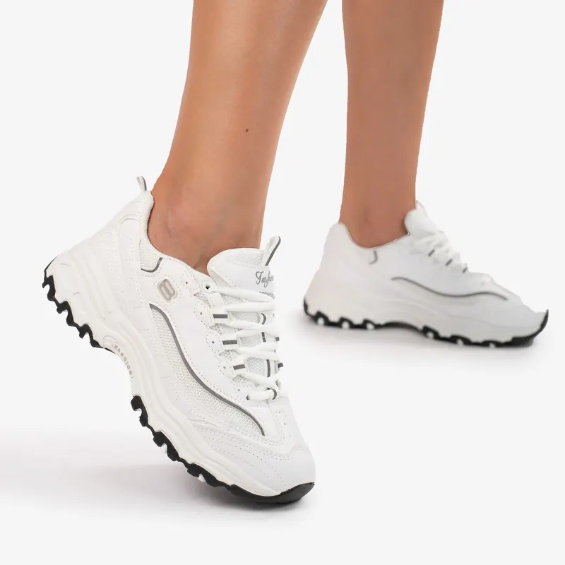 SNEAKERS DAMA DIN Piele Ecologica CRL0831 ALB